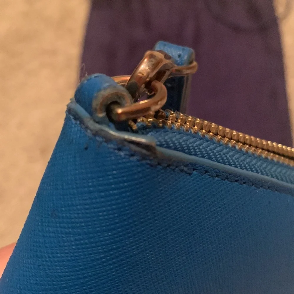 Tory Burch, Robinson Zip Continental Walle, Blue